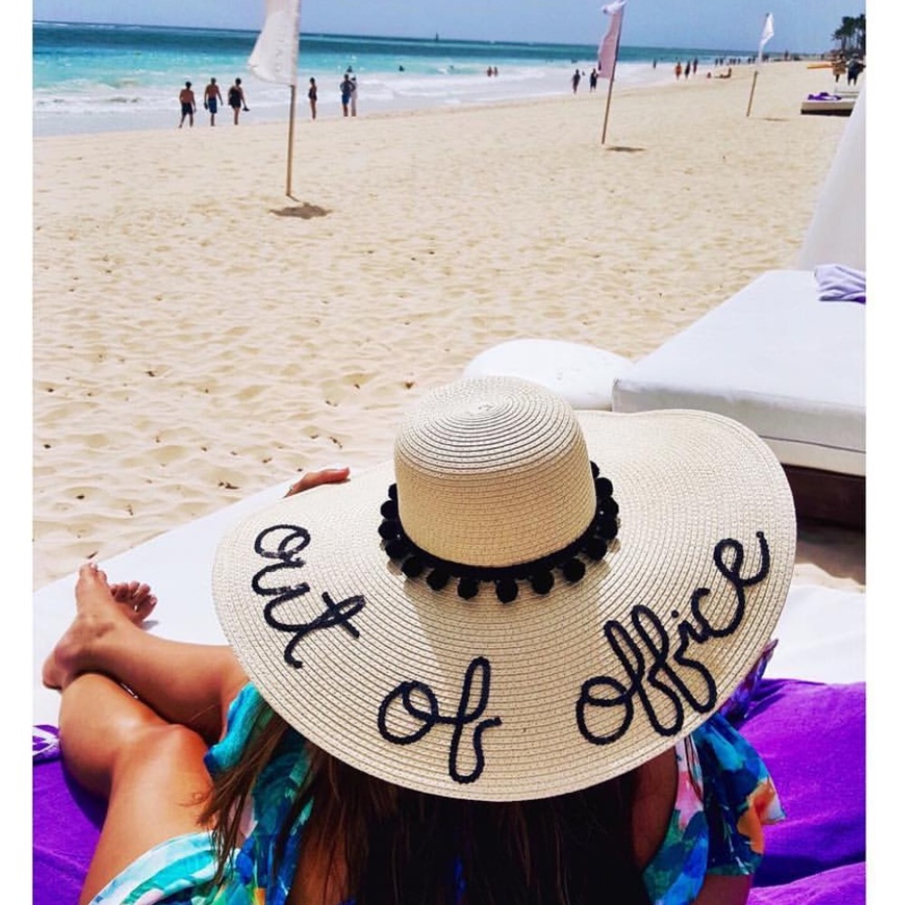 Out of Office Straw Sun Hat 🌞